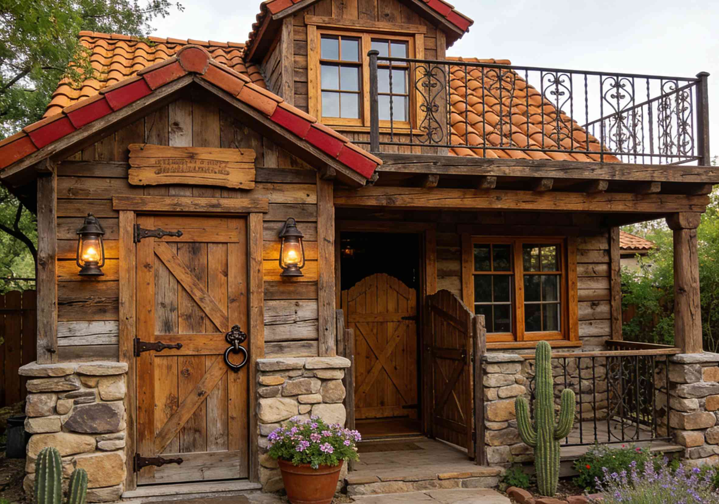 Rustic Spirit: A Western Cowboy Small-Footprint Villa
